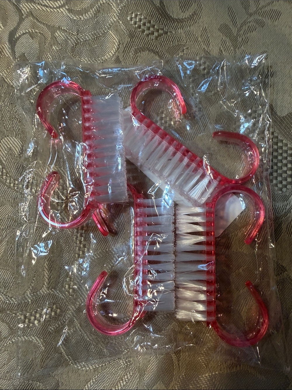 Set of Pink Nail Brushes - Pack of 4